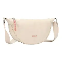 CALU - Cartera Bandolera Leonor Beige Rosado