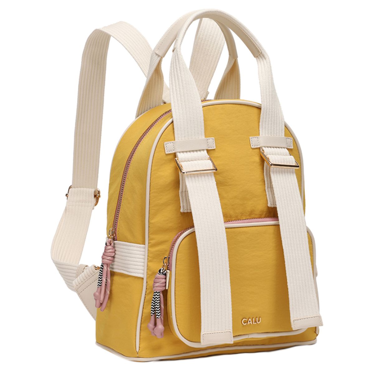 CALU - Mochila Mujer Ophelia Pastel Mostaza Calu