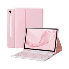 JOIGO - Funda Con Teclado Español Para Tab Samsung S10 Lite 109 Rosado