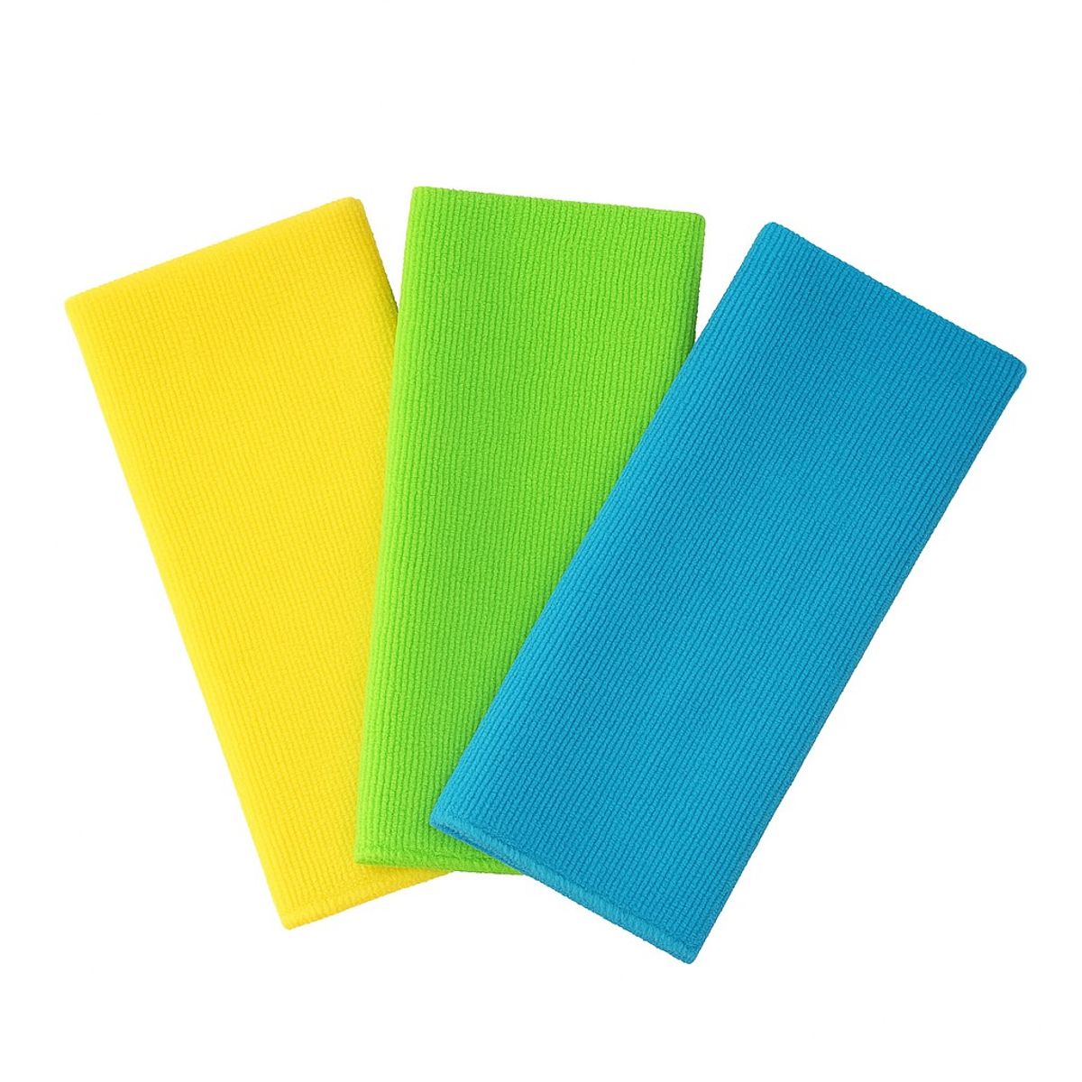 POWER FORCE - Set De 3 Paños Microfibra Power Force 32x32 Cm Limpieza