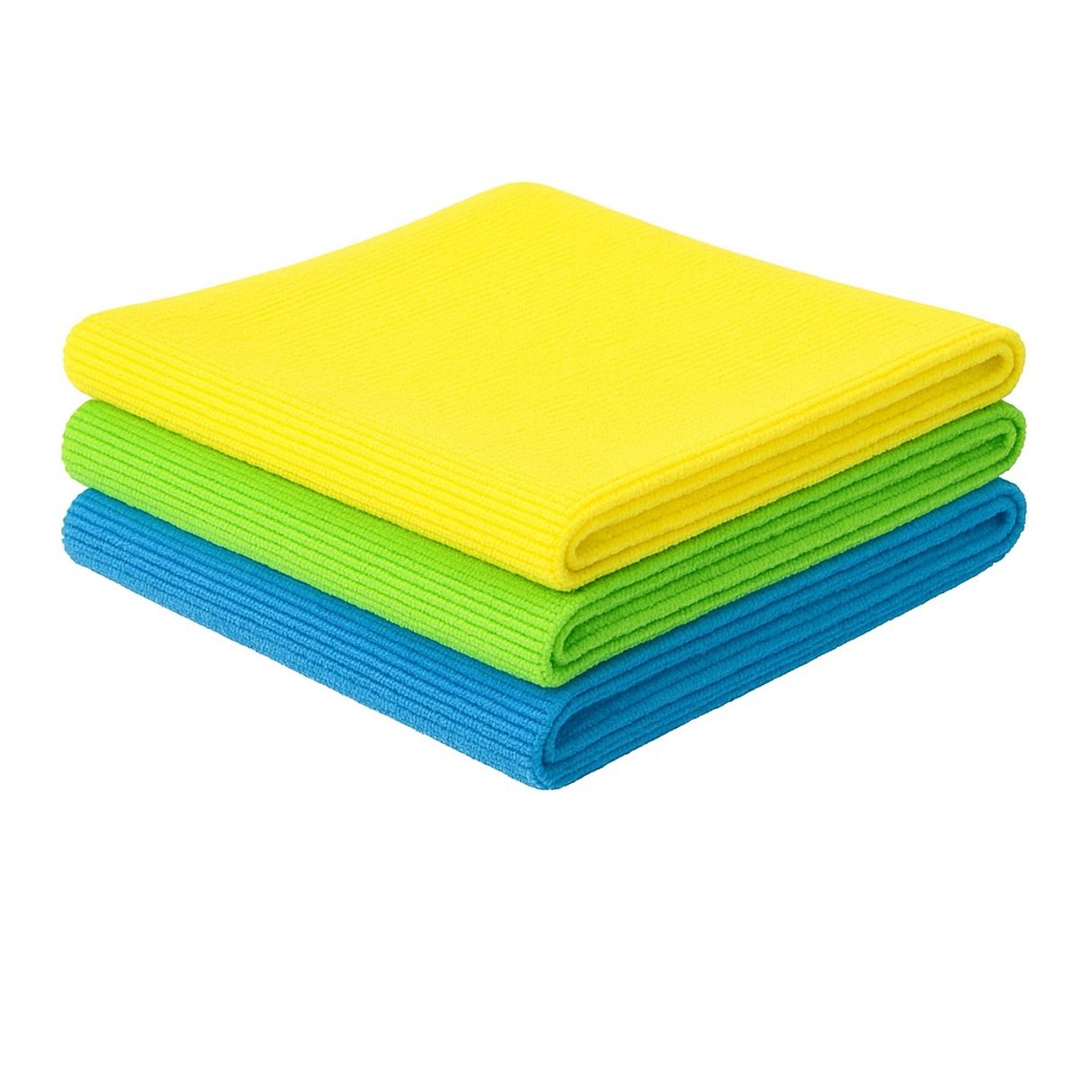 POWER FORCE - Set De 3 Paños Microfibra Power Force 32x32 Cm Limpieza