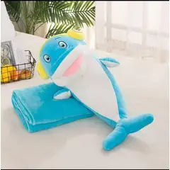 DIANA - PELUCHE 3 EN 1 CON DISEÑO UNICORNIO ROSA 45CM INCLUYE MANTA