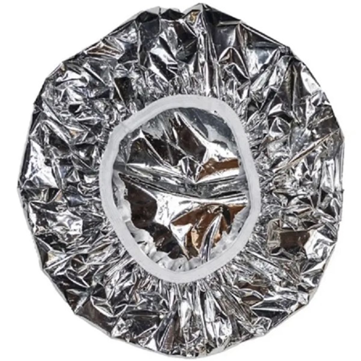 GENERICO - Pack 12 Gorros Aluminio Para Tratamientos