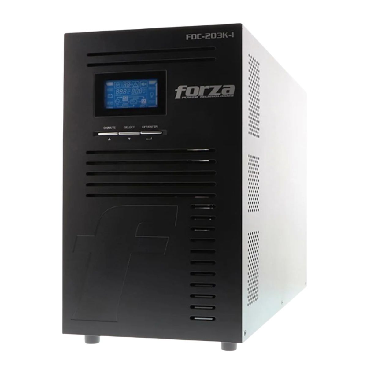 FORZA - Forza FDC-203K-I UPS en Línea, 3000VA/3000W, 9 Salidas IEC, LCD, torre-220V