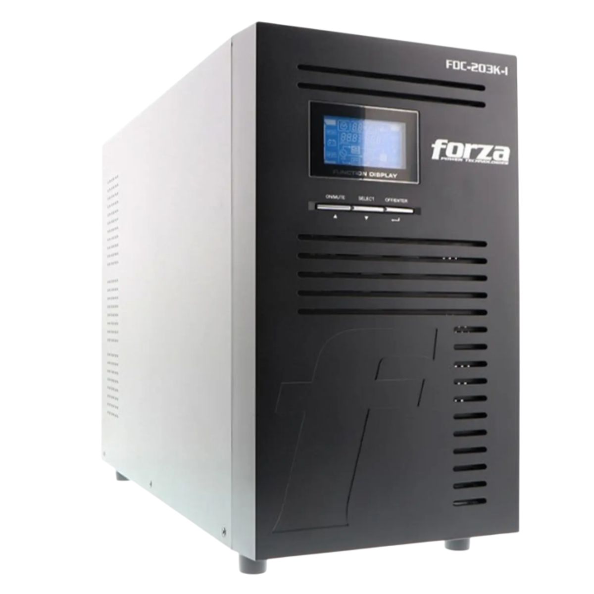 FORZA - Forza FDC-203K-I UPS en Línea, 3000VA/3000W, 9 Salidas IEC, LCD, torre-220V