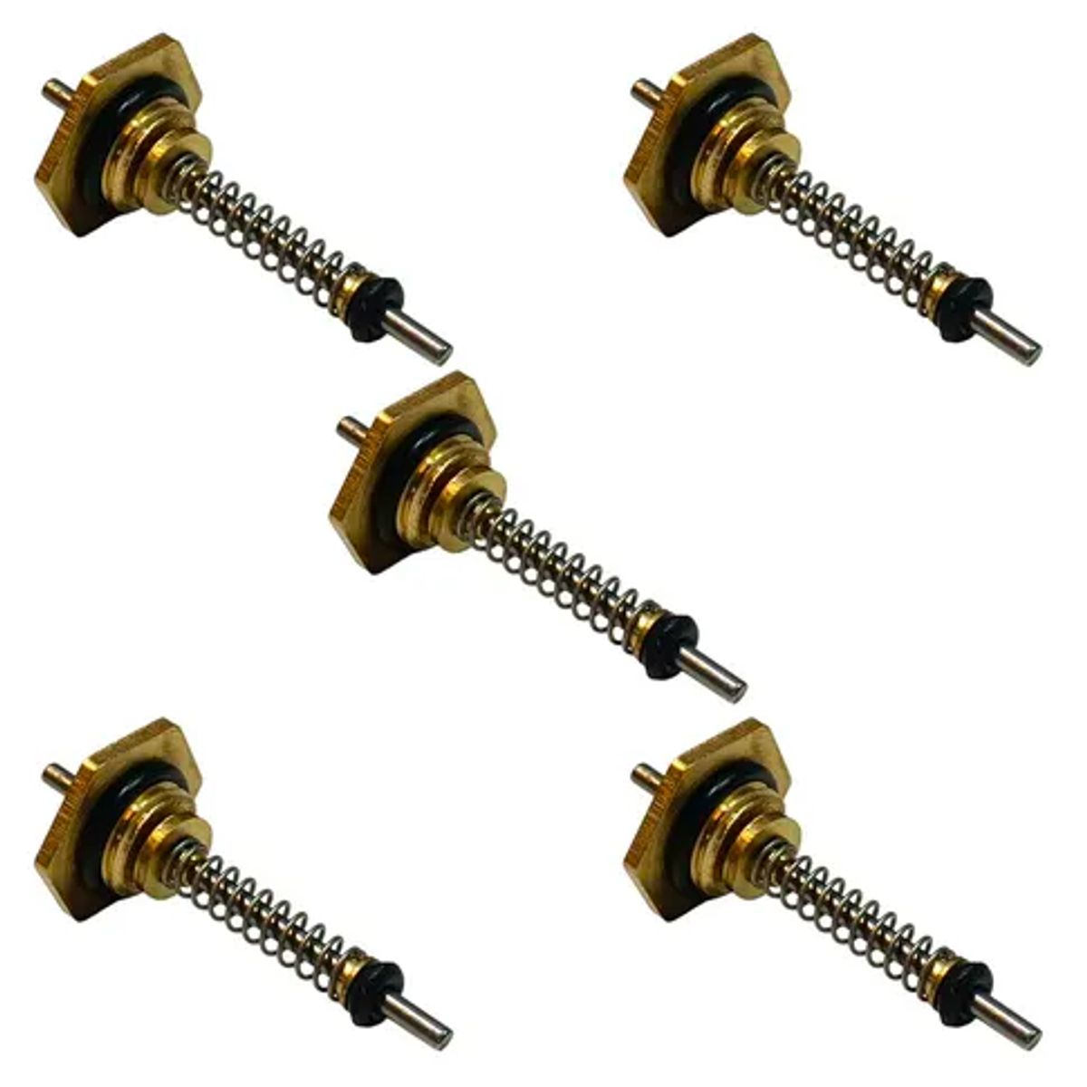 ZETACOM - Pack x5 Prensa Estopa Para Calefont 10mm Sello Cromado