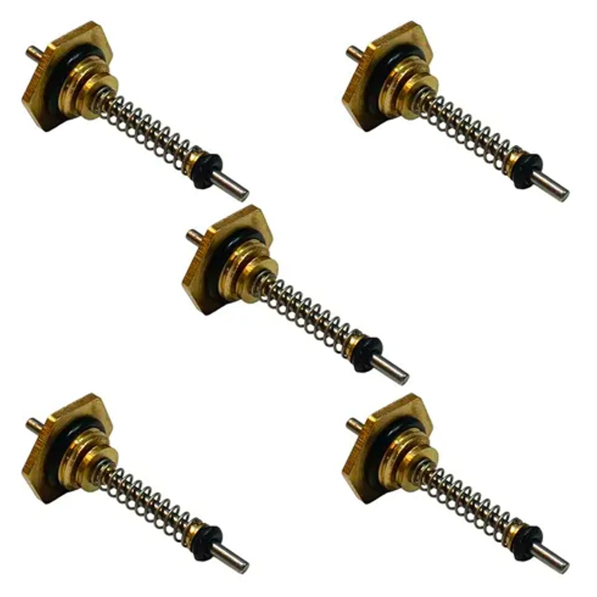 ZETACOM - Pack x5 Prensa Estopa Para Calefont 10mm Sello Cromado