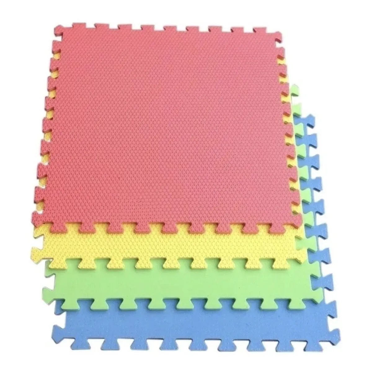 OKAY - Pack 4 Unidad Piso Puzzle Alfombra Goma Eva Antigolpes 60x60 cm