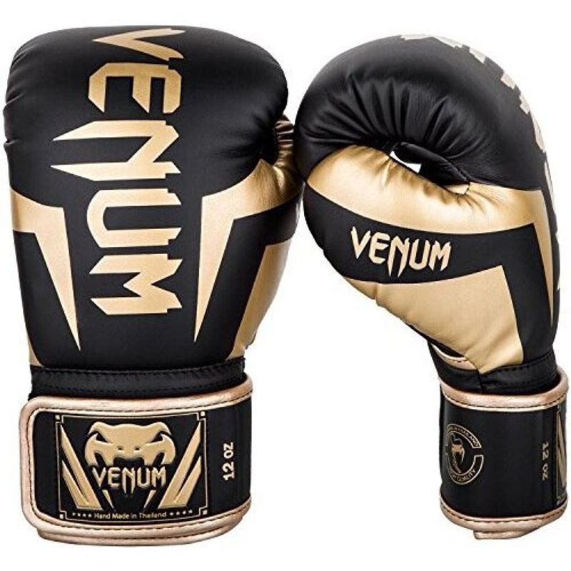 VENUM - Guantes de boxeo 69-82 kg Negro y dorado