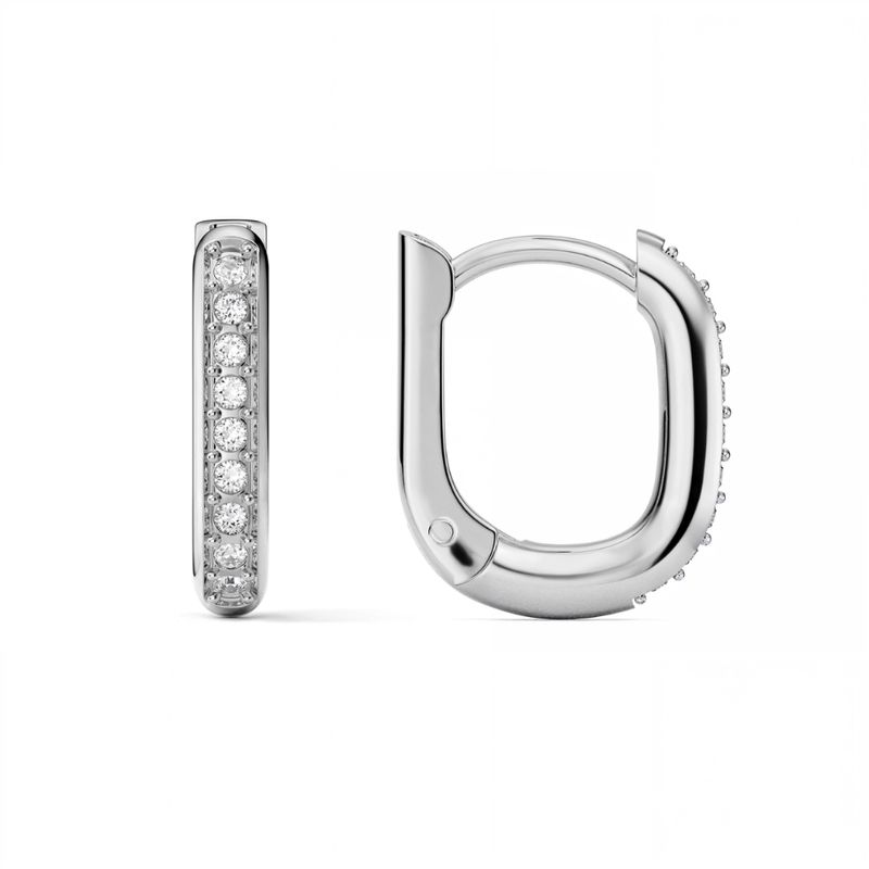 BLOOM CRYSTAL - Aros Eternity 12 mm Cristales Transparentes Rodio