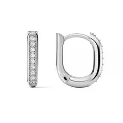 BLOOM CRYSTAL - Aros Eternity 12 mm Cristales Transparentes Rodio