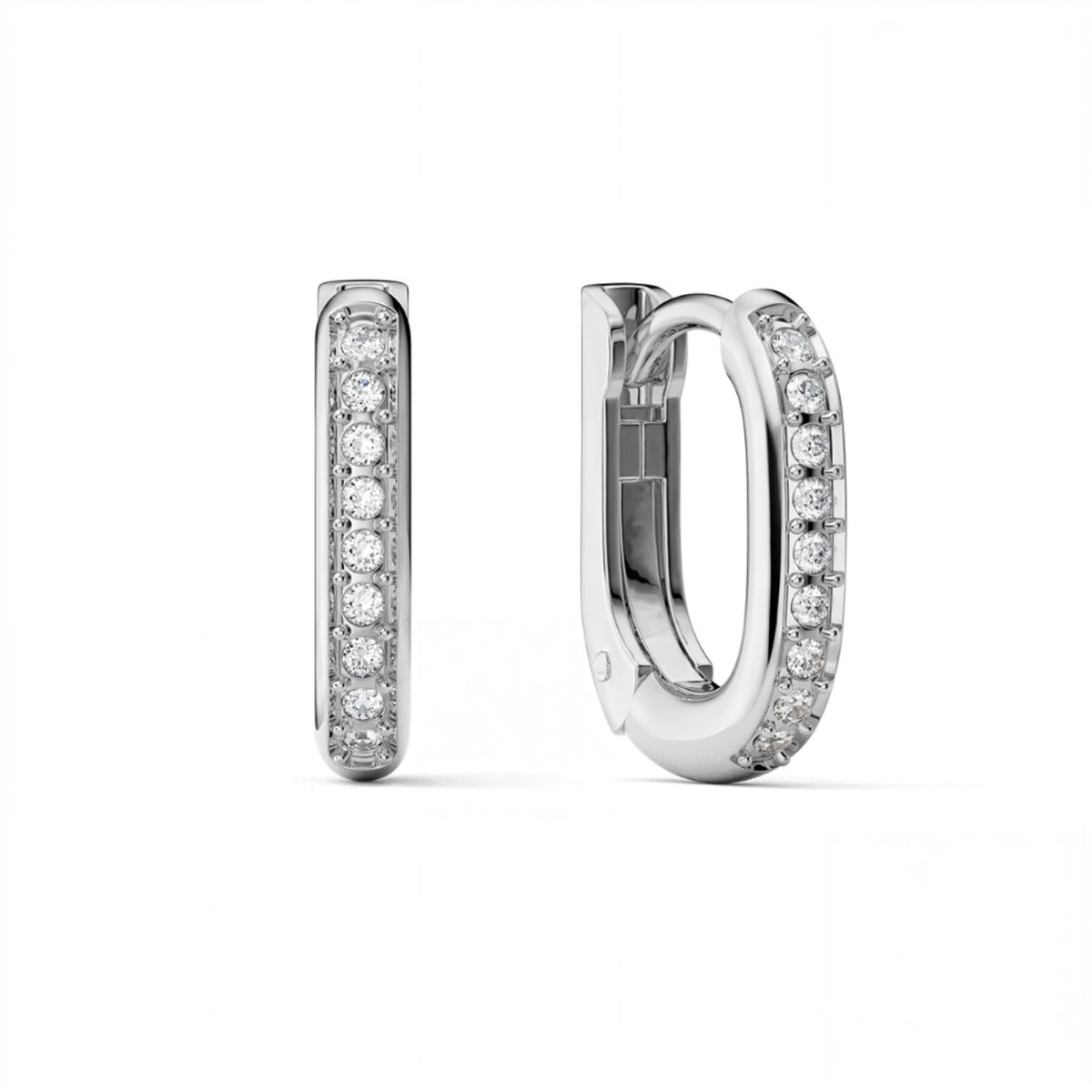 BLOOM CRYSTAL - Aros Eternity 12 mm Cristales Transparentes Rodio