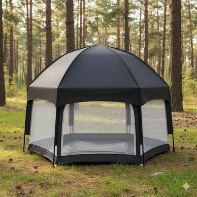 Imagen 2 del producto Carpa Outdoor Clik Con Toldo de Protección Solar y Estacas