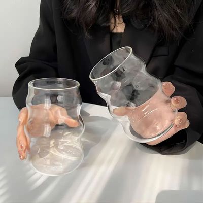 Imagen 2 del producto 4 Vasos Alto Diseño Ondas Bebidas Y Coctel Vidrio 510ml