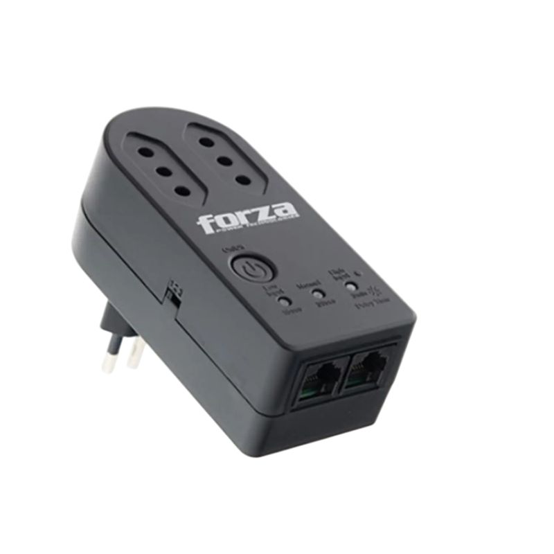 FORZA - Forza FVP-1202N-C Protector de Voltaje AC 220V 2 Tomas Negro