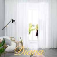 CORTINA VISILLO TRANSLUCIDO BLANCO 2 PAÑOS 140X240CM