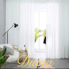 DIANA - CORTINA VISILLO TRANSLUCIDO BLANCO 2 PAÑOS 140X240CM