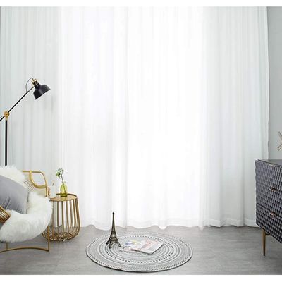 Imagen 2 del producto CORTINA VISILLO TRANSLUCIDO BLANCO 2 PAÑOS 140X240CM