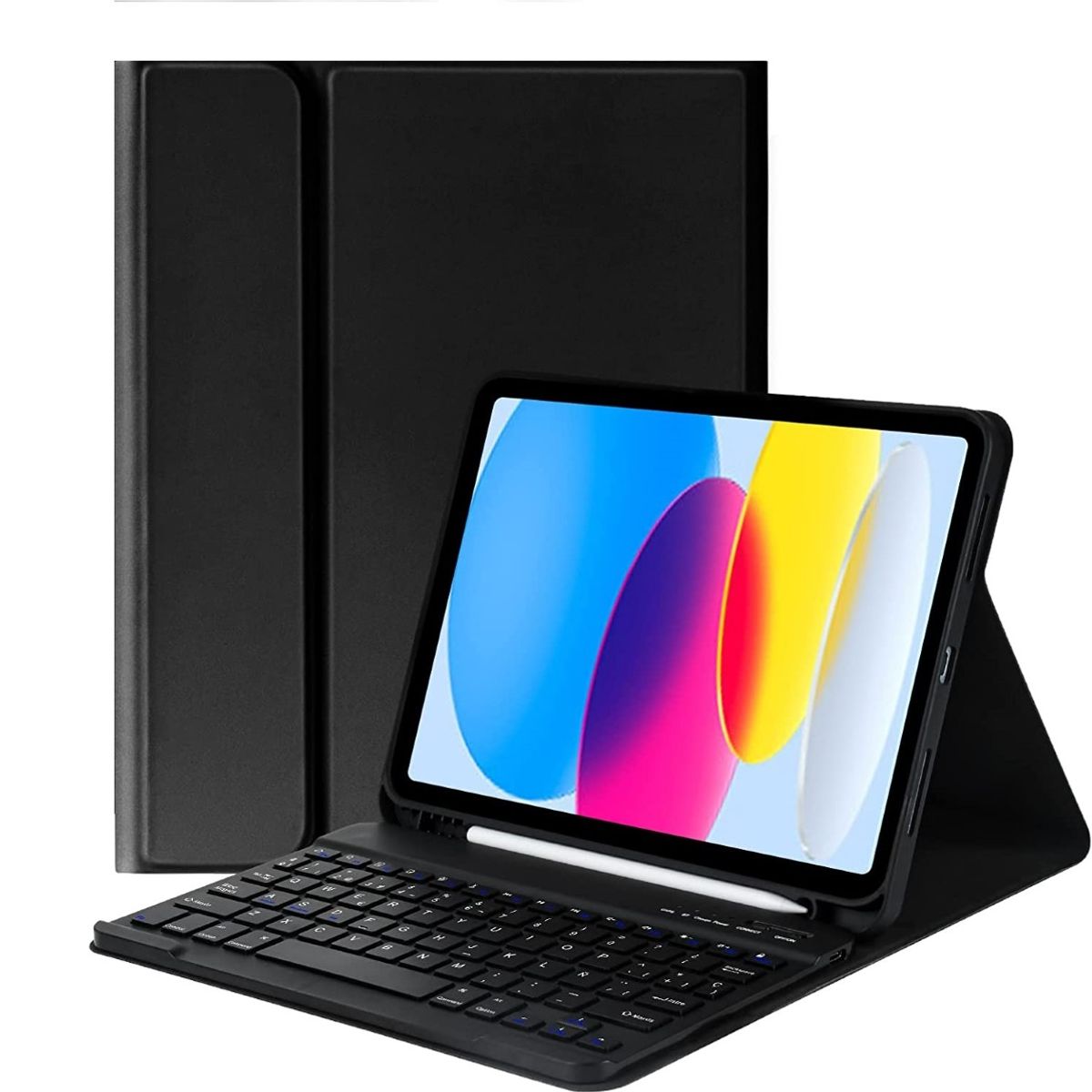 GENERICO - Funda Con Teclado Negro Para Samsung S10 Lite Español