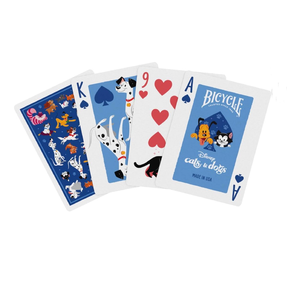 BICYCLE LINE - Baraja Bicycle Cats and Dogs Disney Original