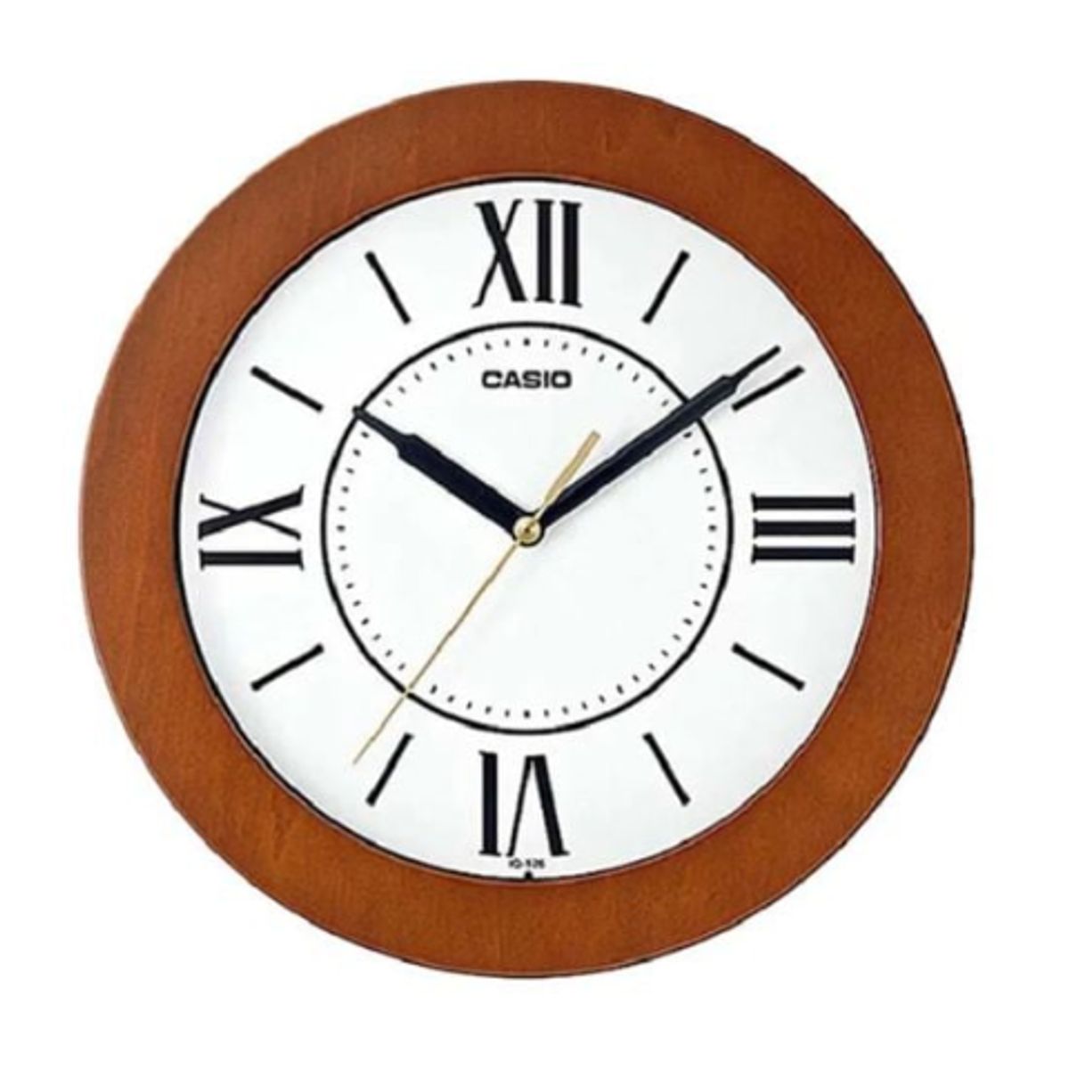 CASIO - RELOJ   CASIO MURAL  IQ126-5B analogo silencioso madera
