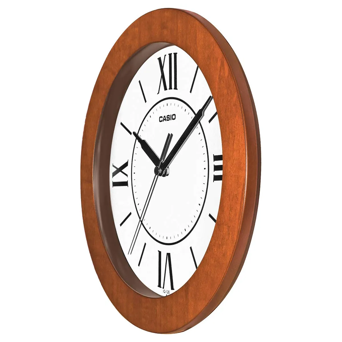 CASIO - RELOJ   CASIO MURAL  IQ126-5B analogo silencioso madera