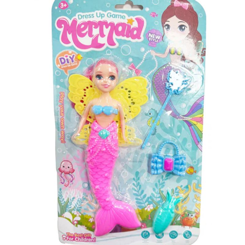 GENERICO - BARBIE SIRENA CON ACCESORIOS