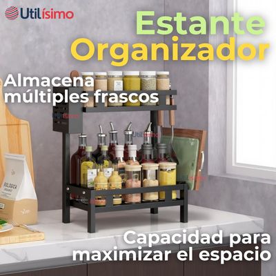 Imagen 2 del producto Estante Organizador Para Especias Cocina Especiero 2 Niveles
