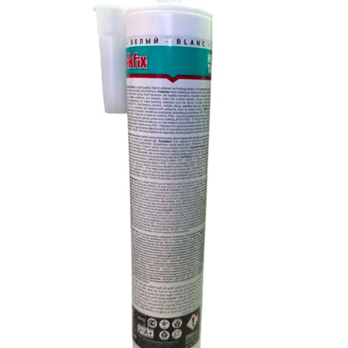 AKFIX - Pack x12 Adhesivo Montaje High Tack Extra Fuerte 350KG 290ml Blanco