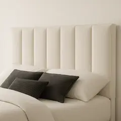 GENERICO - Respaldo De Cama 2 Plazas Crudo Turin