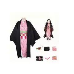 GENERICO - Disfraz Nezuko Cosplay con Accesorios Talla 7-9 años