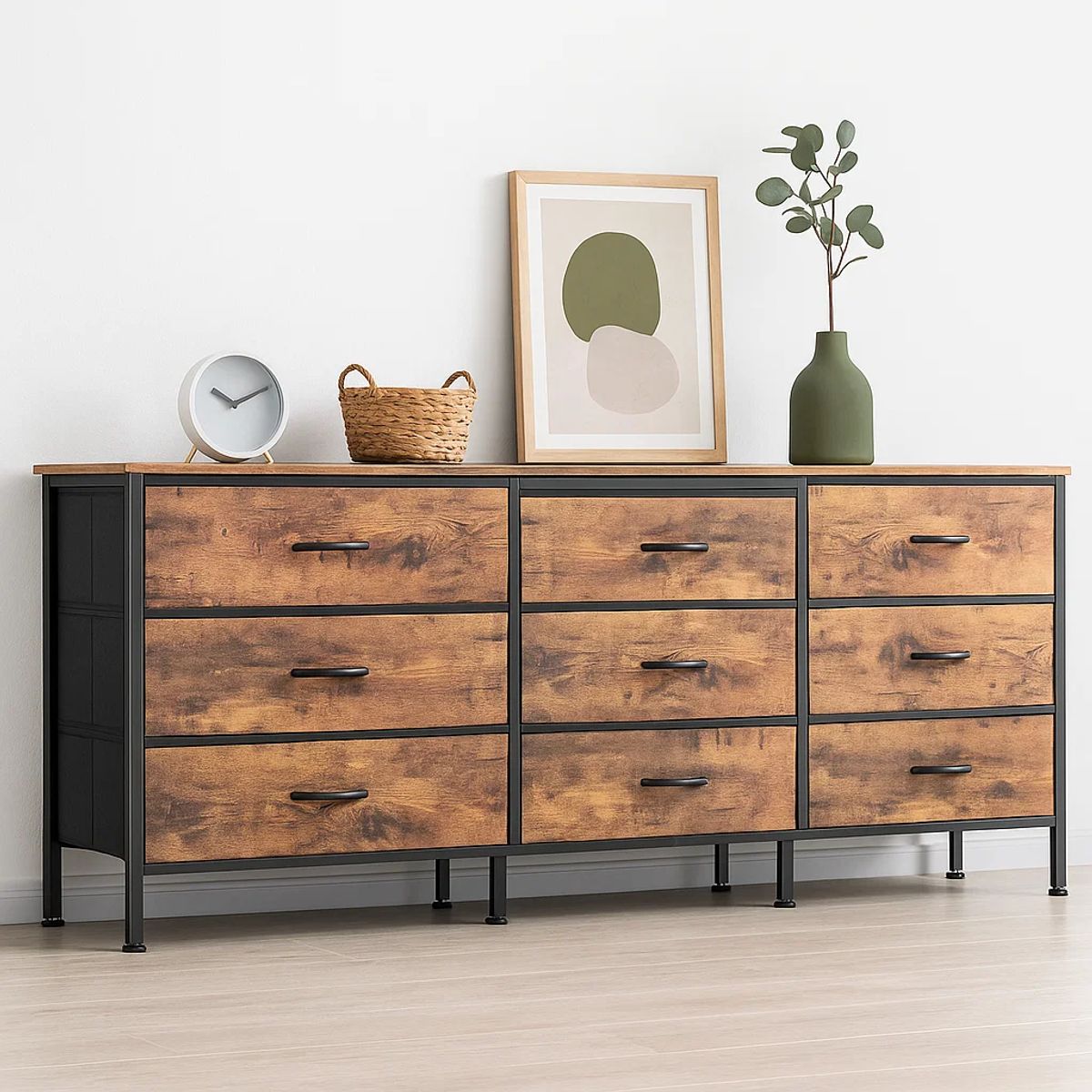 KLIK - Cómoda Metalik Estilo Industrial - Rústico