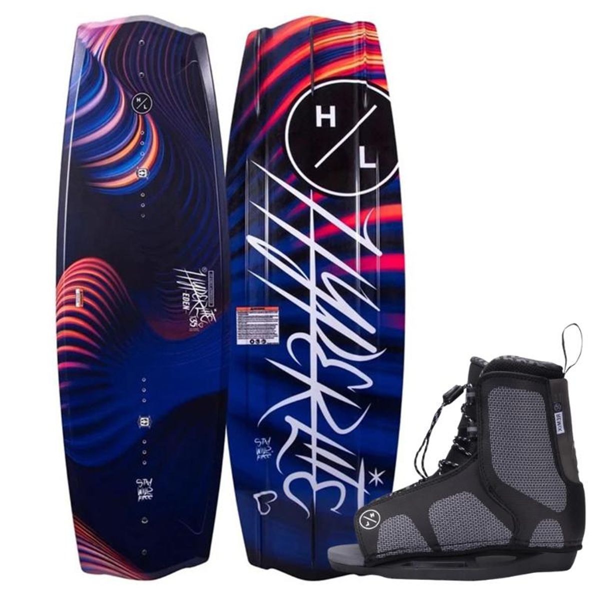 HYPERLITE - Hyperlite Wakeboard Eden BWF 130 con Bota Remix 4-8