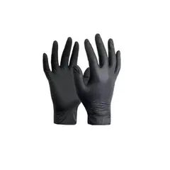 CLEANCARRIER - Guantes De Nitrilo Negro Clean Carrier 100un Talla S