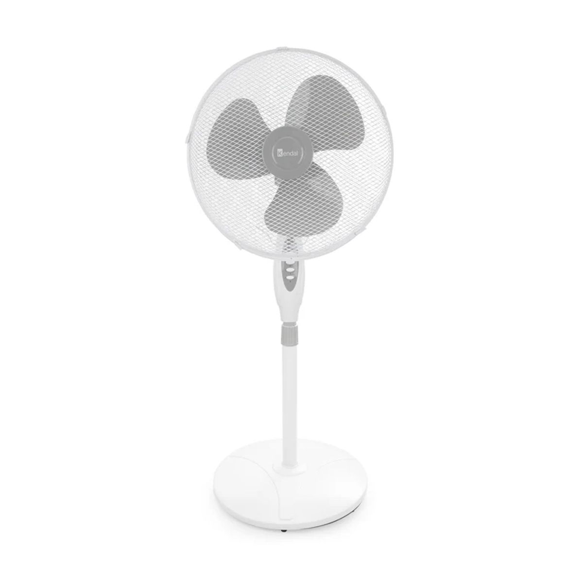 KENDAL - VENTILADOR DE PEDESTAL BLANCO 16 PULGADAS 3 VELOCIDADES KENDAL