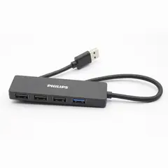PHILIPS - Hub 4 Puertos USB 3.0 Alta Velocidad 5Gbps - PS