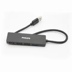 PHILIPS - Hub 4 Puertos USB 3.0 + 2.0 Alta Velocidad - SC