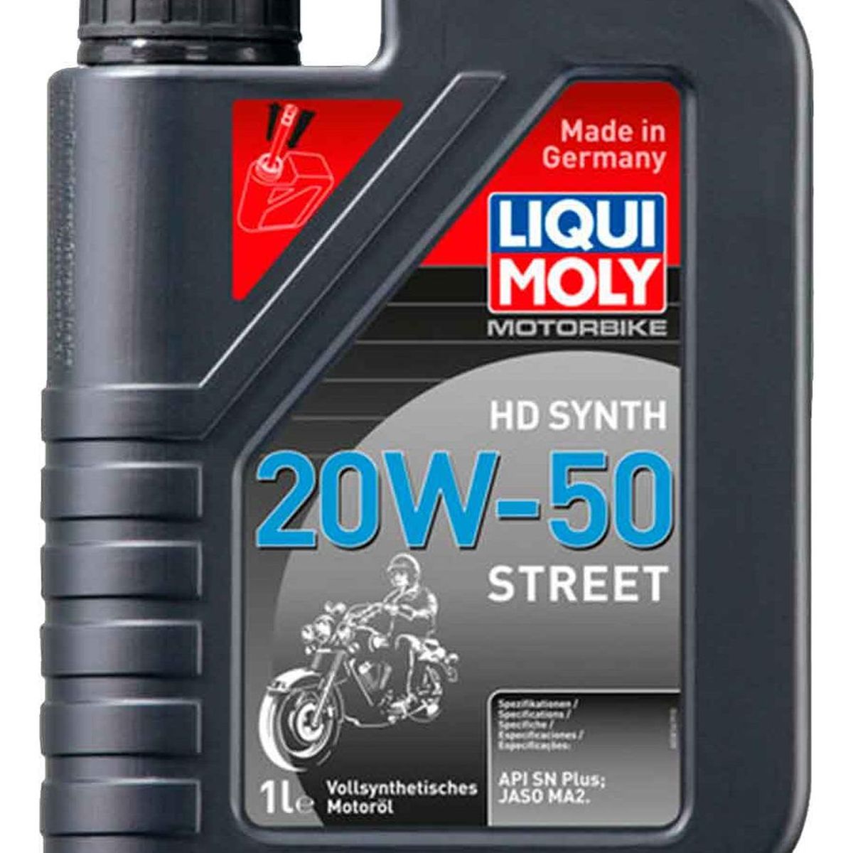 LIQUI MOLY - Aceite Para Moto Y Cuatriciclos 20w50 Full Sintetico Liqui Moly 4t 1l
