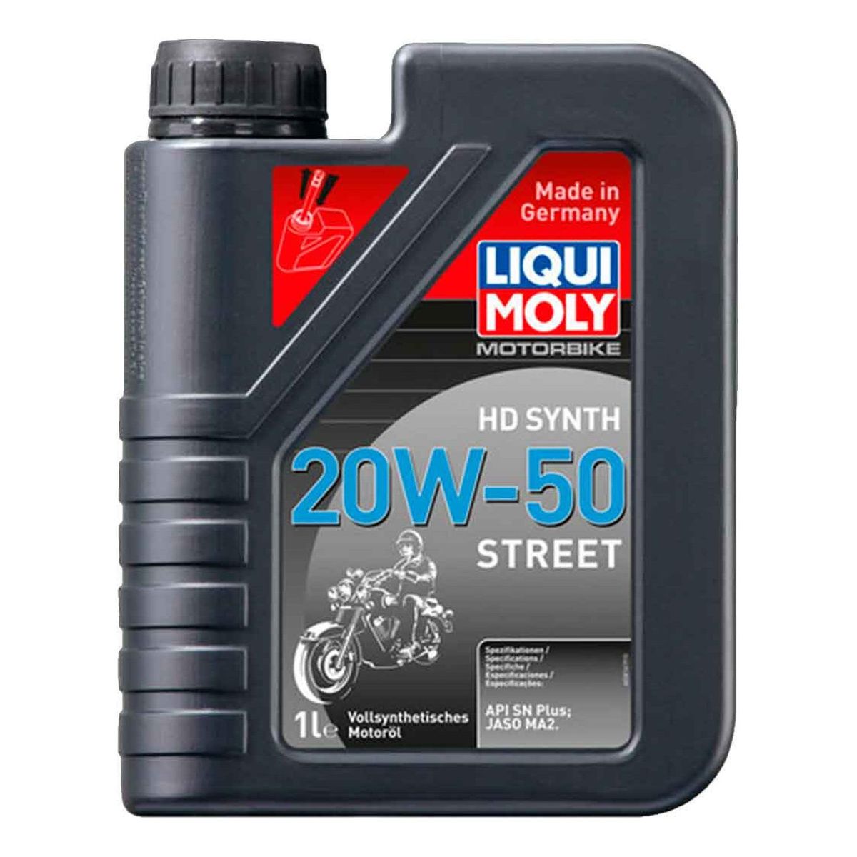 LIQUI MOLY - Aceite Para Moto Y Cuatriciclos 20w50 Full Sintetico Liqui Moly 4t 1l