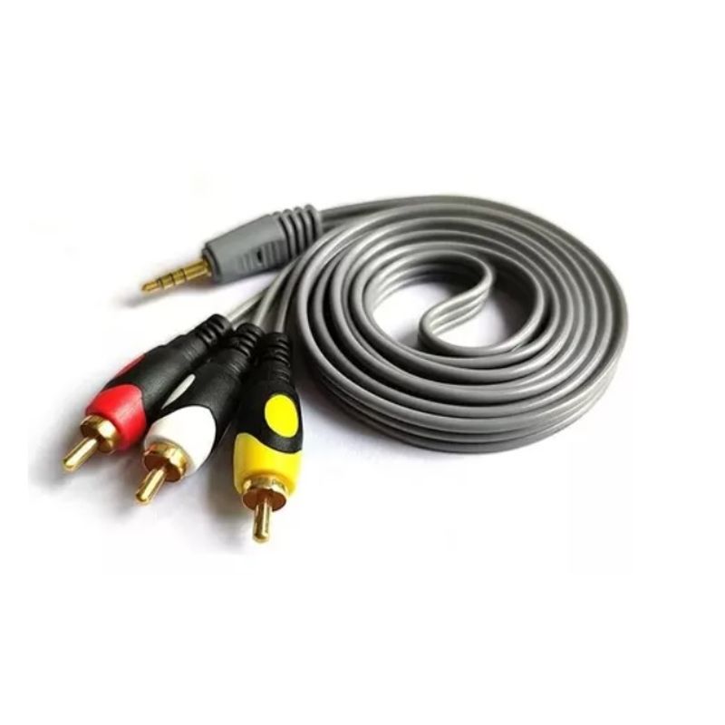 LBN - Cable Auxiliar RCA y Plug 3x1 Calidad LBN De 15m