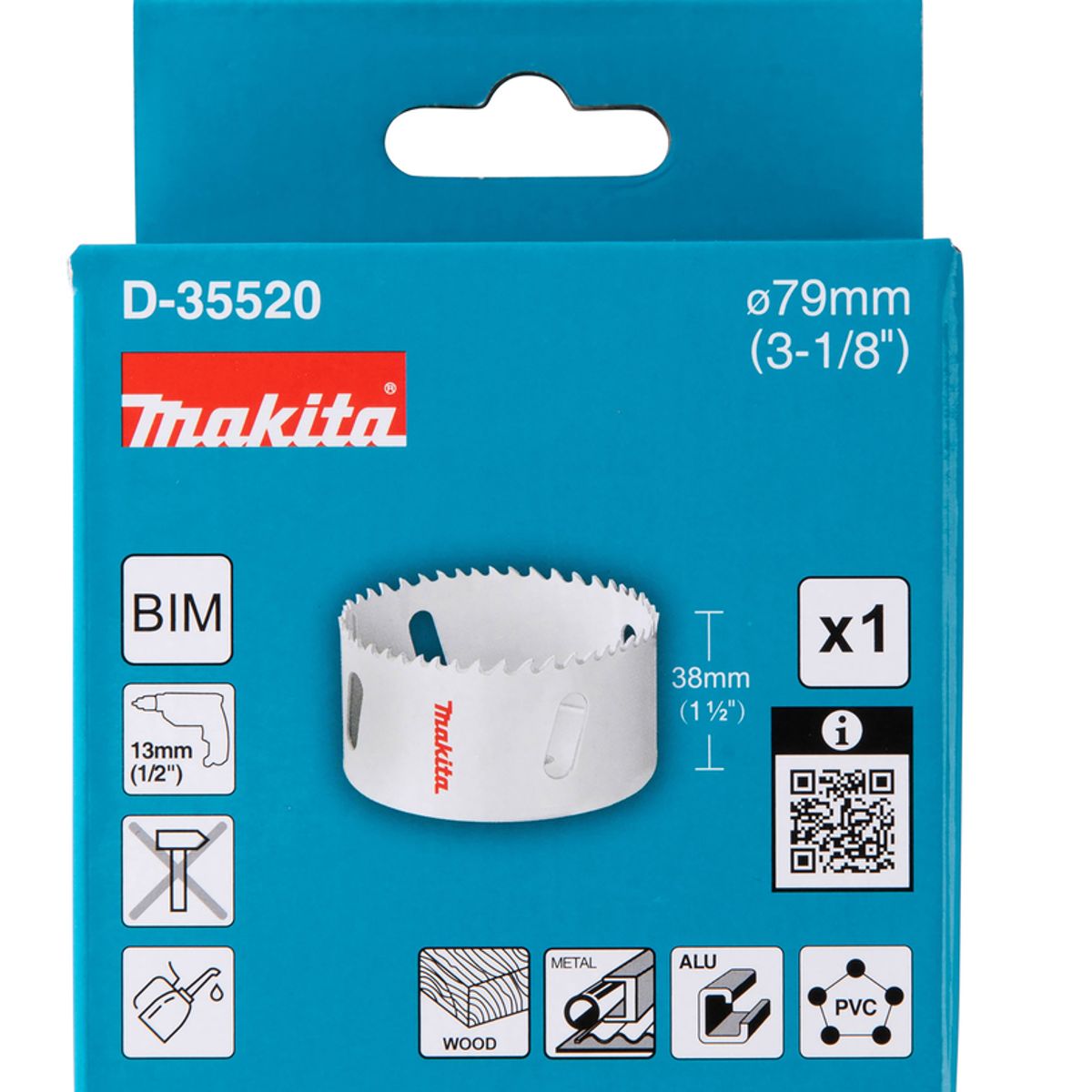 MAKITA - Sierra Copa Bim 79mm 3-18 Pulgadas Makita D-35520