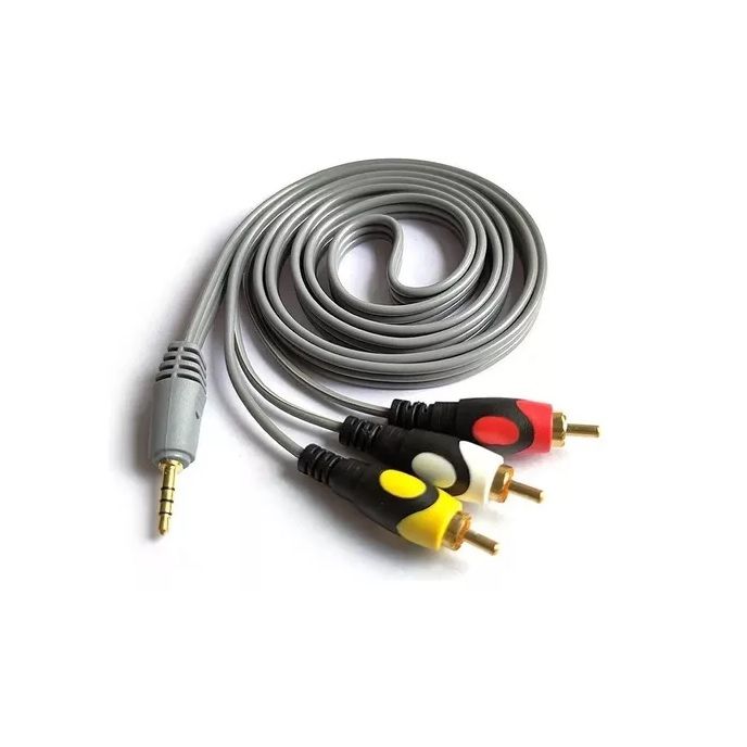 LBN Cable Auxiliar RCA y Plug 3x1 Calidad De 1-5m