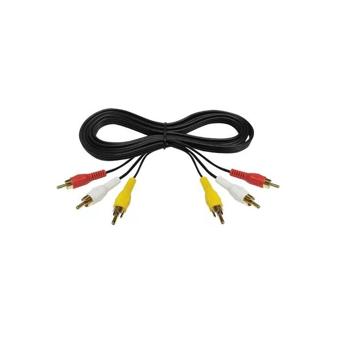 GENERICO Cable RCA 3x3 Audio Video 1,5 Metros
