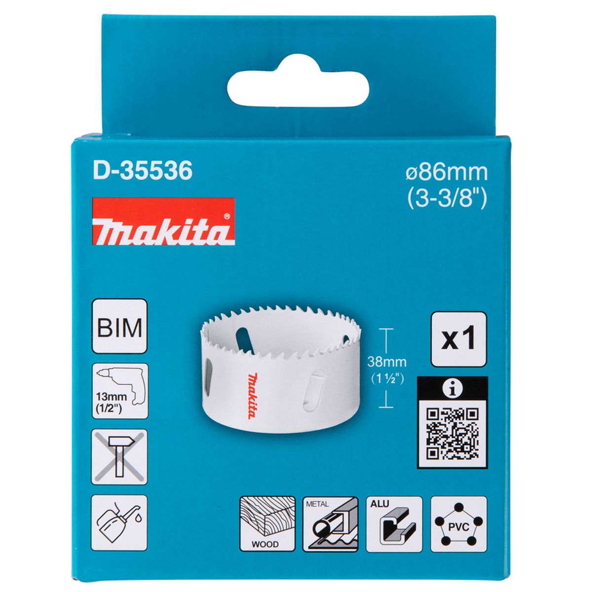 MAKITA - Sierra Copa Bimetálica 3.3/8 De 86 Mm D-35536 - Makita