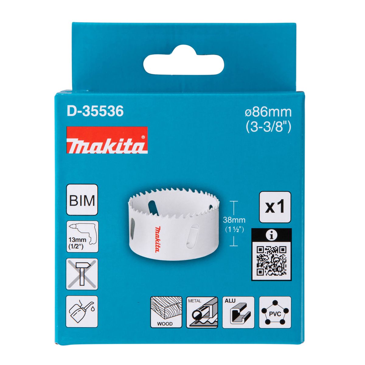 MAKITA - Sierra Copa Bimetálica 3.3/8 De 86 Mm D-35536 - Makita
