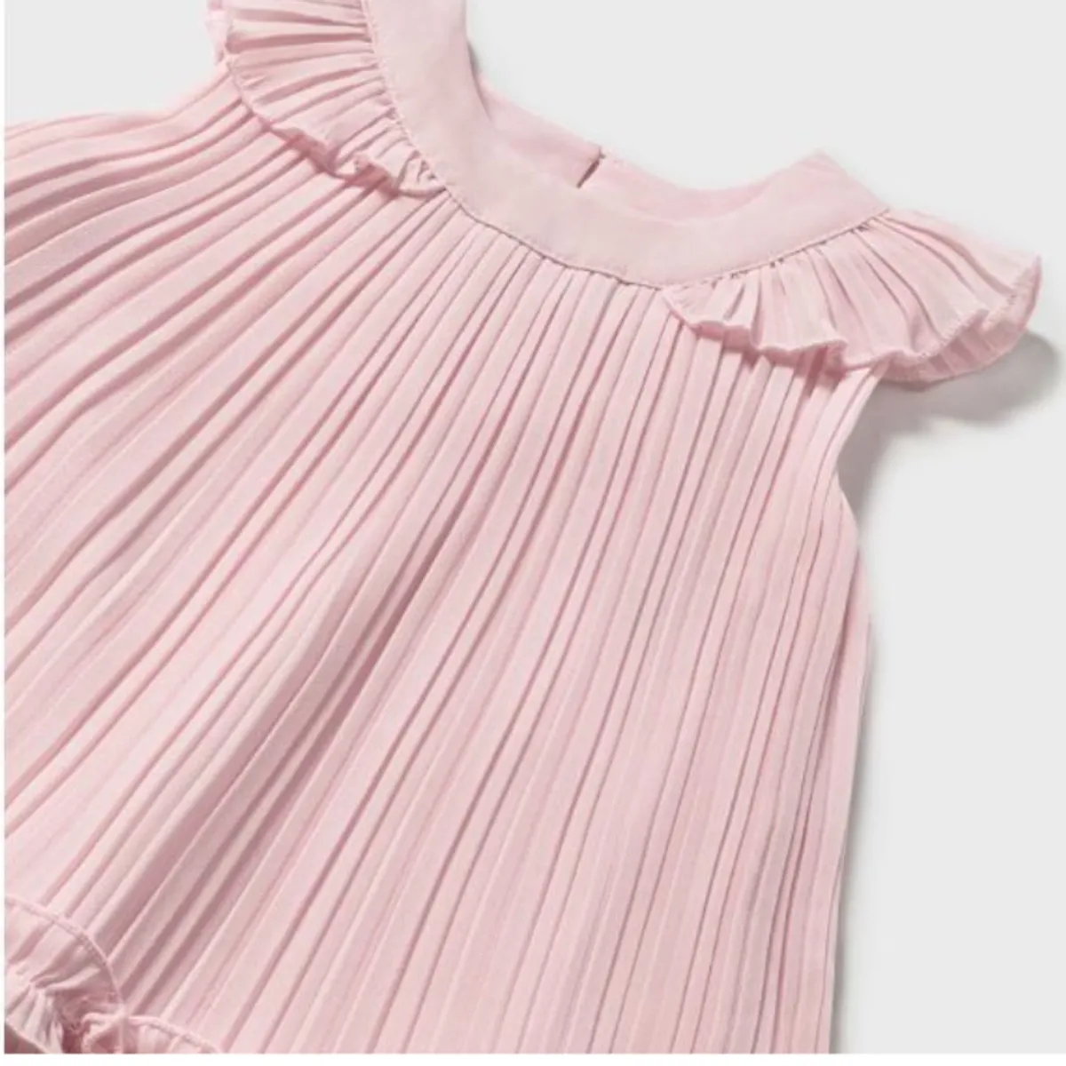 MAYORAL - Vestido plisado con ruedo bebe niña