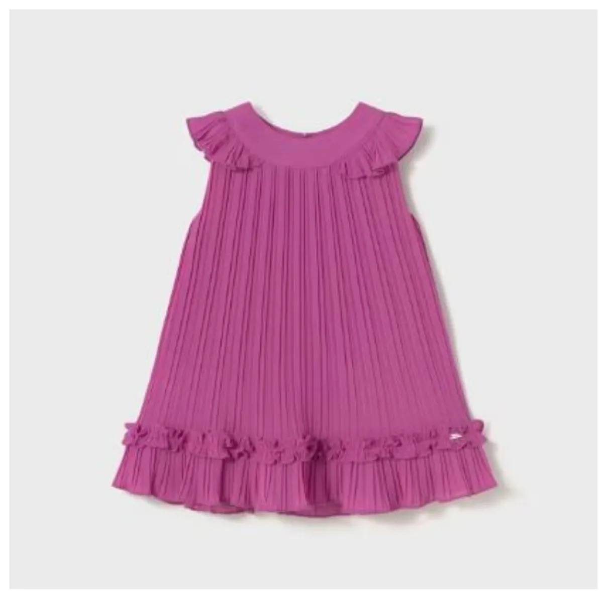 MAYORAL - Vestido plisado con ruedo bebe niña