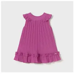 MAYORAL - Vestido plisado con ruedo bebe niña