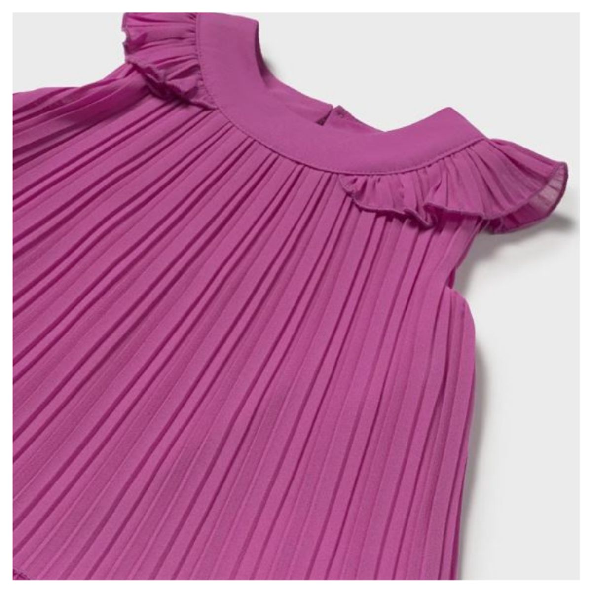 MAYORAL - Vestido plisado con ruedo bebe niña