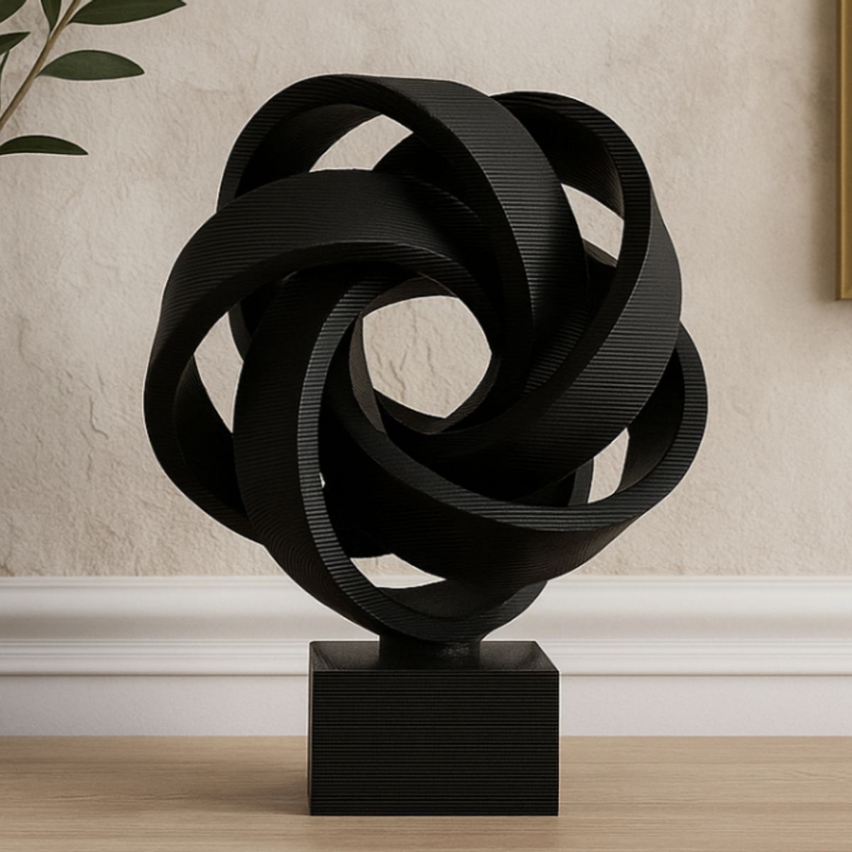 GENERICO - Escultura de Cinta Infinita- Decoración